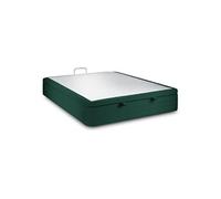Sommier Coffre Velours Vert 200x200 H39cm