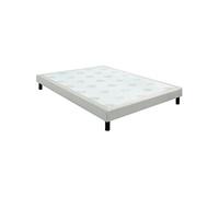 Sommier Epeda confort ferme chenillé lin 15 cm NATURE 90x190 Beige