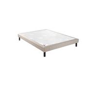 Sommier Epeda CONFORT FERME DECO NATURE 140x200 Tissu gris foncé