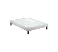 Sommier confort médium chenillé lin 18 cm NATURE 2x80x200