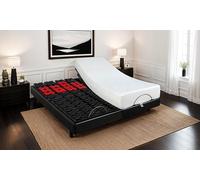 BELLECOUR LITERIE - Sommier électrique SUPERFLEX 80x200 cm - Plots Noir