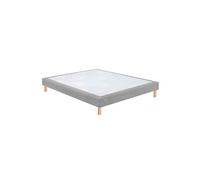 Sommier déco gris confort medium 15 cm avec pieds Bultex Mediano 100x200