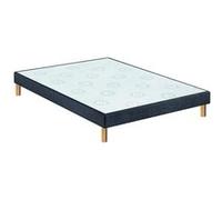 Sommier déco Merinos gris anthracite 15 cm avec pieds 160x200 Chiné Gris anthracite G