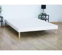 Sommier déco tapissier 140 x 190 cm 9 lattes - Blanc - ASTHENIS II de YSMEE