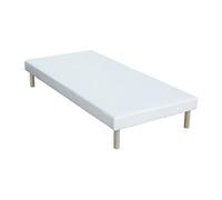 Sommier déco tapissier 90 x 190 cm 9 lattes - Blanc - ASTHENIS II de YSMÉE