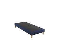Sommier déco tapissier bleu marine Rêve - 2x80x210