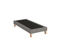 Sommier déco tapissier gris lumière - 120x190