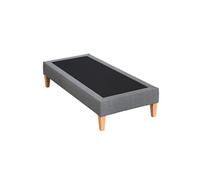 Sommier déco tapissier gris orage - 100x210
