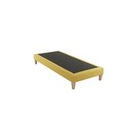 Sommier déco tapissier jaune Aurore - 110x190