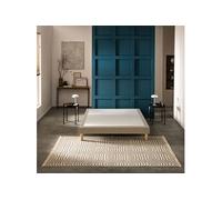 Sommier déco tapissier Mediano moka - 150x190