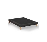 Sommier déco tapissier nuit noire - 130x200