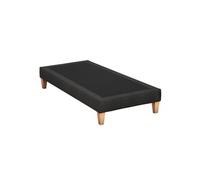 Sommier déco tapissier nuit noire - 90x190