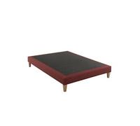 Sommier déco tapissier rouge Crépuscule - 160x210