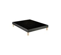 Sommier déco tapissier Unic gris - 140x200