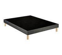 Sommier déco tapissier Unic gris - 120x190