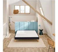 Sommier déco tapissier Vigoroso gris foncé - 90x190