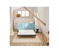 Sommier déco tapissier Vigoroso marron - 2x80x190