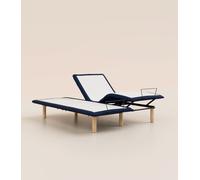 Sommier électrique 180x200 cm - Bleu - Acier recy onfort relaxant et personnalisé -Simple d'utilisation -Fabriqué en France - Tediber