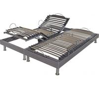 Sommier Electrique 2 X 90 X 200 S62 Electrique 2x90x200 Cm Gris