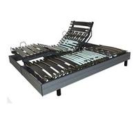 Sommier électrique alliance finition bois 2x90x200 Multicolore G