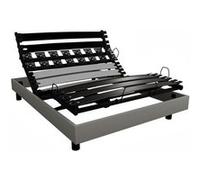 Sommier électrique alliance mono finition tissu 120x190