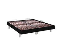Sommier électrique de relaxation déco 2x65 plots - 2 x 80 x 200 cm - Noir - NAFURI de YSMEE