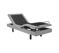 Sommier électrique de relaxation déco - 90 x 200 cm - Tissu - Gris - ALPANA de YSMEE