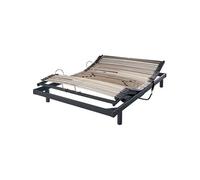 Sommier électrique de relaxation gris extra plat 120x190