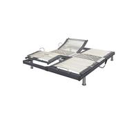 Sommier électrique de relaxation gris extra plat 2x90x200 - Gris - Garantie 5 ans - Someo