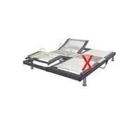 Sommier électrique de relaxation gris extra plat 90x190