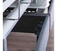 Sommier électrique de Relaxation Lattes + plots Tissu Anthracite 2x70x190