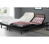 Sommier électrique de relaxation : Literie 70 x 190 cm / Avec matelas Viscodream