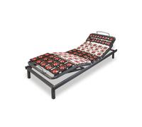 Sommier Électrique de Relaxation + Matelas 2x70x190 by Sampur | Mémoire de Forme - Moteur Électrique OKIN - Plots