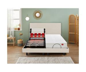 Sommier Électrique Epeda ESCAPADE Lin Naturel 2x80x200