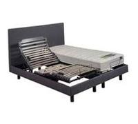 Sommier electrique essenzia polaris 2x70x190 noyer silver G