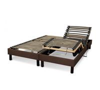 Sommier électrique Essenzia Zen DETENTE MARRON 2x70x190 Lattes