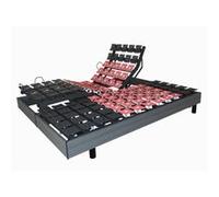 Sommier électrique excellence finition bois 2x70x190 Multicolore G