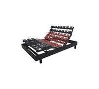 Sommier électrique excellence mono finition tissu 140x190