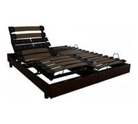 Sommier électrique optimum finition bois 2x100x200