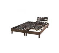 Sommier electrique Essenzia Zen VITALITE 2x90x200 - Pour 2 personnes Bois foncé, Bois foncé