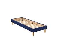 Sommier en kit déco bleu nuit - Merinos 90x190 Bleu G
