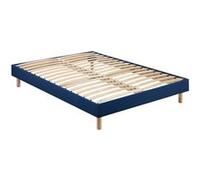 Sommier en kit déco bleu nuit - Merinos 140x190 Bleu G