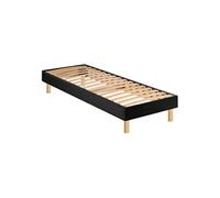 Sommier en kit déco velours nuit - 90x190