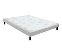 Sommier Epeda confort ferme chenillé lin 15 cm NATURE 2x90x200 Beige G