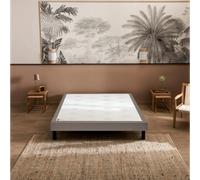 Sommier Nature confort ferme 15 cm - gris souris 70x190