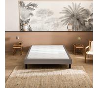 Sommier Nature confort médium 18 cm - gris souris 90x200