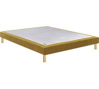 Sommier Epeda Noyer 180x200 Chenillé Ocre. Jaune