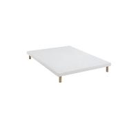Sommier extra-plat tapissier blanc 7 cm Etoile - 140x190