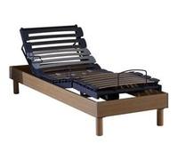 Sommier id literie 90x190 cm relax electrique 1 hauteur 15 cm Bois
