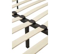 Sommier Jacky 140x190 cm - Solide et Confortable x 29 cm - Cadre à Lattes + 6 Pieds en Métal - Épaisseur Métal 1,2 mm - 14 Lattes en 9 mm